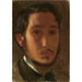 Reproductie van het schilderij Zelfportret met witte kraag - Edgar Degas