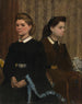 De zussen Bellelli Giovanna en Giuliana Bellelli - Edgar Degas — weergave van het kunstwerk