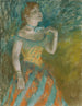 De zanger in het groen - Edgar Degas — weergave van het kunstwerk