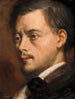 Hoofd van een man - Edgar Degas — weergave van het kunstwerk