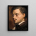 Hoofd van een man - Edgar Degas — ingelijst kunstwerk aan de muur