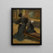 Bezoek aan een museum - Edgar Degas — ingelijst kunstwerk aan de muur