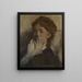 Jonge vrouw met haar hand voor haar mond - Edgar Degas — ingelijst kunstwerk aan de muur