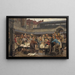 Het oude vismarkt in Antwerpen in 1882 - Edgard Farasyn — ingelijst kunstwerk aan de muur