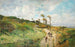 Wandelpad aan de rand van de zee - Edmond-Marie Petitjean — weergave van het kunstwerk