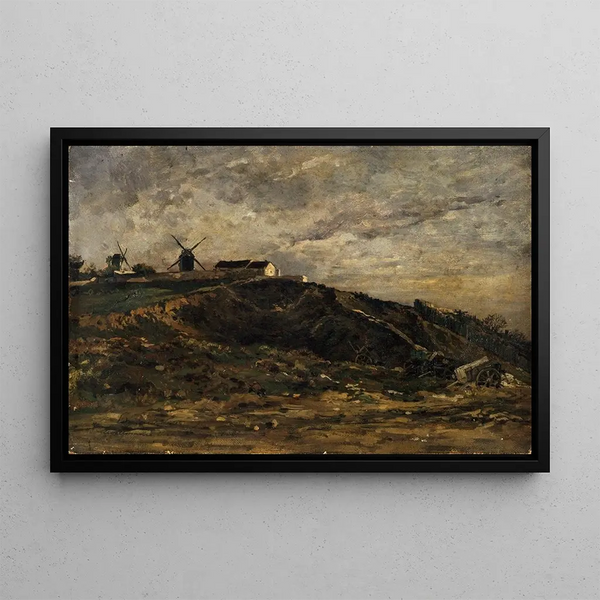 Edmond Charles Joseph Yon - Les moulins de Montmartre versant nord.webp