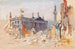 Rue Sackville en ruines - Edmond Delrenne — weergave van het kunstwerk