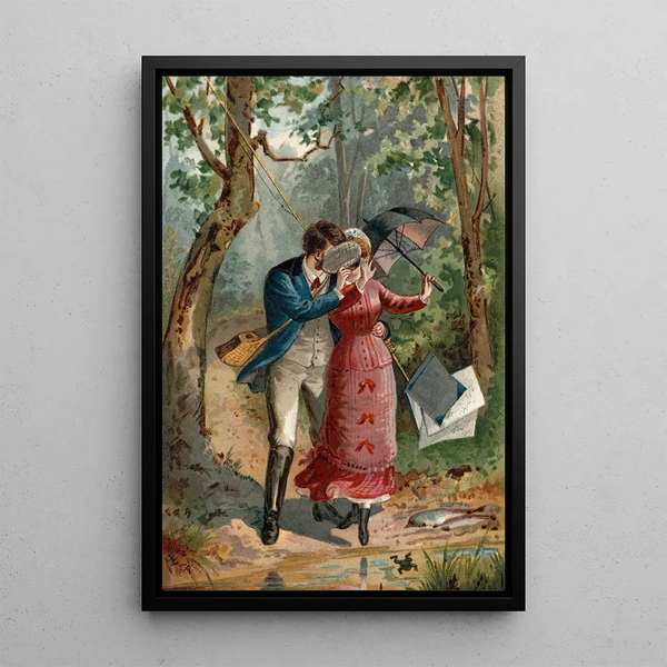 Edmund Birckhead Bensell - Young Couple in the Woods.webp