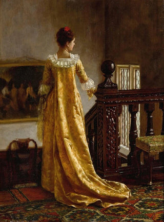 Edmund Blair Leighton - Qui Maime Me Suit Who Loves Me Follows Me.webp