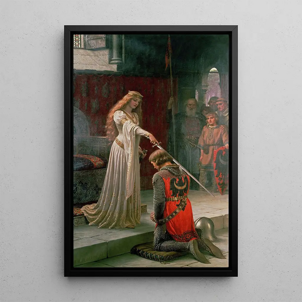 Reproduction of the painting L'Accolade - Edmund Blair Leighton