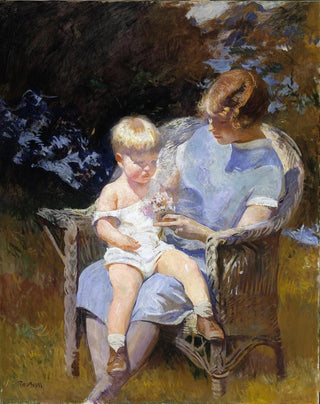 Edmund Charles Tarbell - Marjorie and Little Edmund.webp