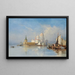 La Dogana et Santa Maria della Salute, Venise - Edmund Gustavus Muller — ingelijst kunstwerk aan de muur