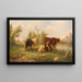 Koeien op de weide - Edmund Mahlknecht — ingelijst kunstwerk aan de muur