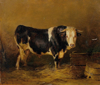 Edmund Mahlknecht - Stier im Stall.webp