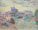 Uitzicht op Parijs, Notre-Dame - Édouard-Jean Dambourgez — weergave van het kunstwerk