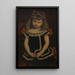 Juliette Qunel - Édouard Agneessens — ingelijst kunstwerk aan de muur