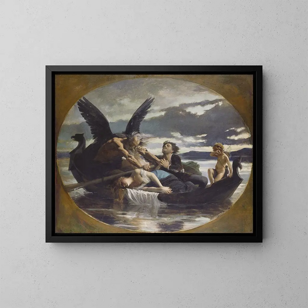 L'amour meurt avec le temps - Édouard Bernard Debat-Ponsan — framed artwork on a wall