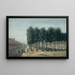 Hospice de Bicêtre la cour des paisibles - Édouard Bertin — ingelijst kunstwerk aan de muur