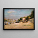 Het Pont des Arts en de Pont Neuf gezien vanaf de oever van de Saints-Pères - Édouard Crémieux — ingelijst kunstwerk aan de muur