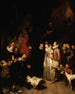 Albert en Isabelle bezoeken de werkplaats van Pierre Paul Rubens - Édouard Dujardin — weergave van het kunstwerk