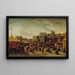 Feestplein Place Saint-Pierre Montmartre in 1861 - Édouard Hubert — ingelijst kunstwerk aan de muur