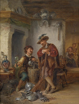 Eduard Ender - Zechende Soldaten.webp