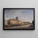 Achteraanzicht van de huizen in Schloßfreiheit - Eduard Gaertner — ingelijst kunstwerk aan de muur