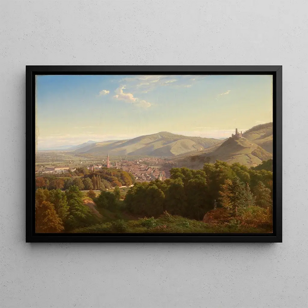 Eduard Gustav Gleim - Blick auf Weinheim an der Bergstrasse.webp