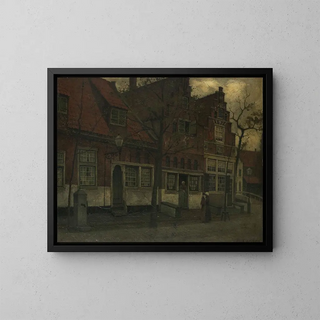 Eduard Karsen - Houses on the Breedstraat Enkhuizen.webp