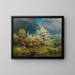 Een storm in voorbereiding in de lente - Eduard Leonhardi — ingelijst kunstwerk aan de muur