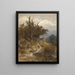 Landscape motif painting - Eduard Peithner von Lichtenfels — framed artwork on a wall