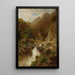 Torrent Painting - Eduard Peithner von Lichtenfels — framed artwork on a wall