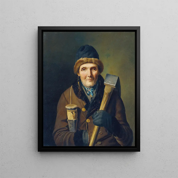 The Woodcutter - Eduard Ritter — framed artwork on a wall