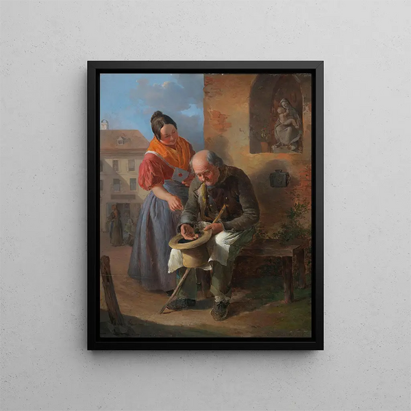 The Last Penny - Eduard Ritter — framed artwork on a wall