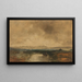 van Vue du Chiemsee - Eduard Schleich l'Ancien — ingelijst kunstwerk aan de muur