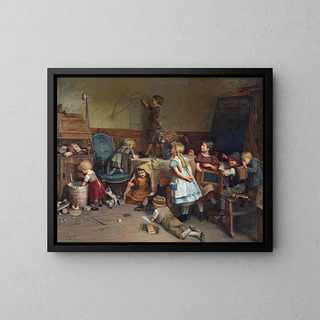 Eduard SchulzBriesen - The Young Artist  School Recess.webp