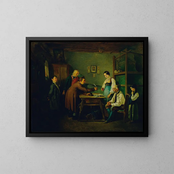 The Contract - Eduard Swoboda — framed artwork on a wall