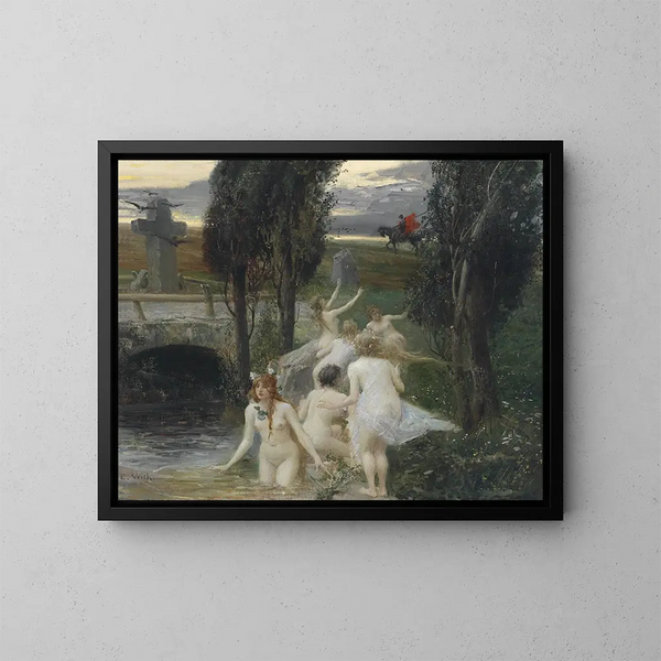 Néréides - Eduard Veith — ingelijst kunstwerk aan de muur