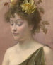 Portret van een jonge vrouw - Eduard Veith — weergave van het kunstwerk