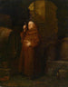 Monnik bij het wijnproeven - Eduard von Grützner — weergave van het kunstwerk