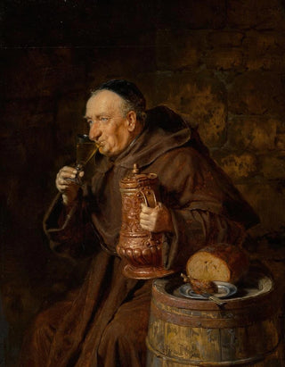 Eduard von Grtzner - Monk drinking.webp