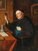 Wijnproeverij schilderij - Eduard von Grützner — weergave van het kunstwerk