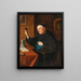 Wijnproeverij schilderij - Eduard von Grützner — ingelijst kunstwerk aan de muur