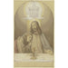 Christus met zijn favoriete leerling Johannes, halve figuren aan de tafel van het Laatste Avondmaal, boven hen de Drie-eenheid - Eduard von Steinle