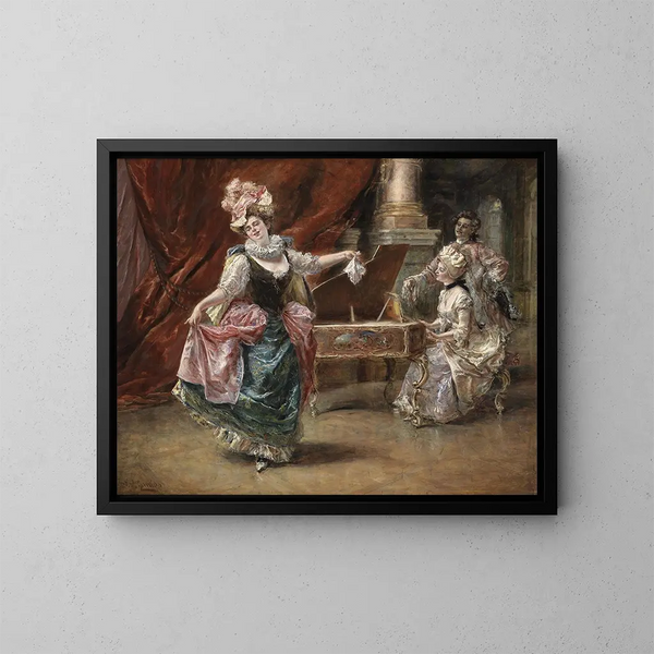 La représentation de danse - Eduardo León Garrido — framed artwork on a wall