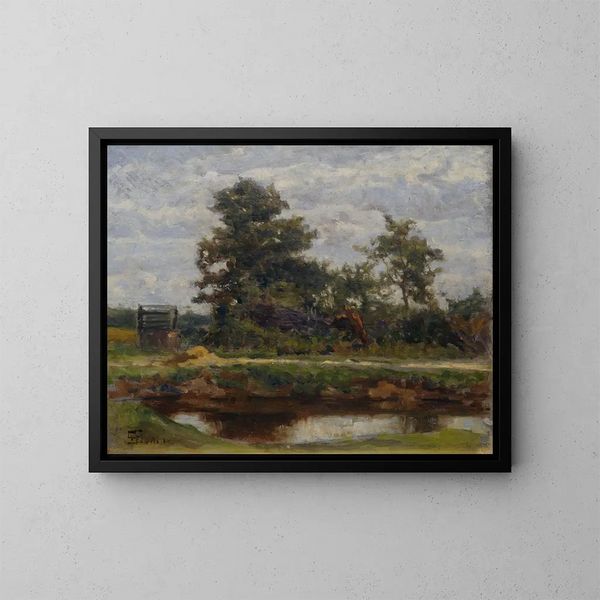 Landscape Painting - Eduardo Sivori — framed artwork on a wall