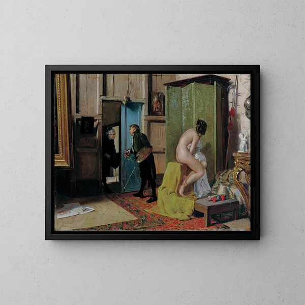The Bad Moment - Eduardo Zamacois y Zabala — framed artwork on a wall