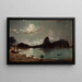 Strand van Botafogo - Eduardo de Martino — ingelijst kunstwerk aan de muur