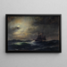 Cutter op zee - Eduardo de Martino — ingelijst kunstwerk aan de muur