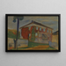 van huis met rode wingerd - Edvard Munch — ingelijst kunstwerk aan de muur